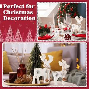 Venta caliente de fábrica decoración rústica de madera de Navidad para el hogar letrero de madera de Navidad mesa de letrero reservada de madera - Product Image 5