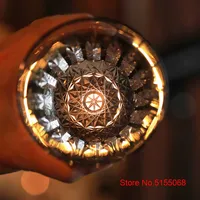 Verre à whisky et à brandy en cristal japonais Edo Kiriko avec design kaléidoscope, emballage en coffret cadeau en bois