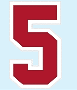 Tackle Miếng Vá Bằng Sắt Chéo Cho Trang Phục Thể Thao Jersey Số Cắt Laser Có Mặt Sau Dính - Product Image 4