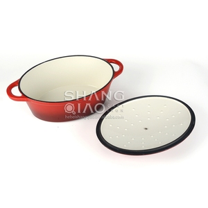 Cazuela <span class=keywords><strong>ovalada</strong></span> de hierro fundido esmaltado, para horno holandés, <span class=keywords><strong>ovalada</strong></span> - Product Image 5