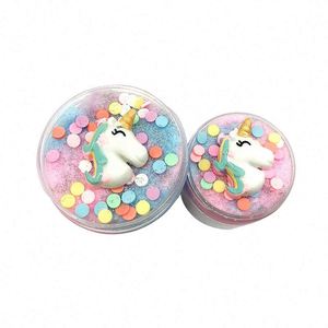 Colorful 2020 Wholesale Silk <b>Slime</b> Toys Creative Eco Friendly Playdough Unicorn <b>Slime</b> - Product Image 3