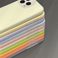 Jelly Liquid Silicone Anti-Chute Caméra Protecteur Mobile Téléphone Cas pour iPhone 16 15 14 13