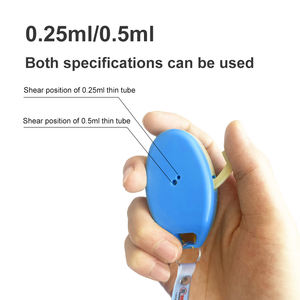 मवेशी कृत्रिम अपवर्तक ठीक ट्यूब कैंची स्टेनलेस स्टील ब्लेड कटर जमे हुए ठीक पाइप कैंची शुक्राणु 0.5 एमएल ट्यूब - Product Image 3