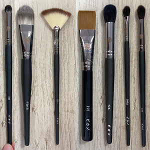 Pinceaux de <span class=keywords><strong>Maquillage</strong></span> Meilleure Vente Manche Noir Personnalisé Synthétique Professionnel Kits de Pinceaux de <span class=keywords><strong>Maquillage</strong></span> Logo Personnalisé - Product Image 2