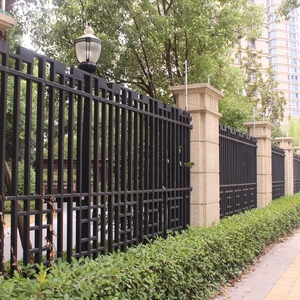 Современный дизайн, наружный оцинкованный стальной металлический забор, уличные перила с порошковым покрытием для дома, сада, внутреннего двора, торгового центра - Product Image 6