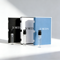 Flacon vaporisateur miniature noir personnalisé avec logo imprimé, 1,5 ml, 2 ml, 3 ml, flacons d'échantillons de parfum vides pour test de marque, vente en gros