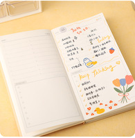 Offres Spéciales A6 planificateur hebdomadaire taille personnelle cahier de poche avec fil à coudre reliure couverture souple en cuir PU Agenda pour cadeau