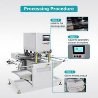 OEANC Personalizado Cartão De Convite De Couro Heat Foil Stamp Emboss Logo Hot Stamping Automático e Die Cut Machine Preço