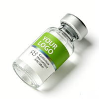 Étiquettes en vinyle premium résistantes aux UV 3ml 5ml 10ml pour peptides de musculation et l'industrie du fitness