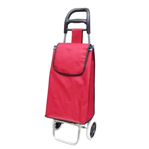 Bolsa de transporte de poliéster multifuncional y ligera, carrito de compras plegable <span class=keywords><strong>con</strong></span> <span class=keywords><strong>ruedas</strong></span> para uso en el mercado del vino - Product Image 2