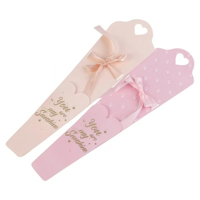 Boîtes personnalisées avec impression couleur, boîtes à fleurs portables, mignonnes, recyclables, emballage en carton, boîte pliable avec poignée, ruban