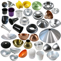 OEM Personnalisé Métal Spinning Lumière LED Réflecteur Cône Aluminium Fabrication de Tôle Brossé Poli Wotech Marque Premium