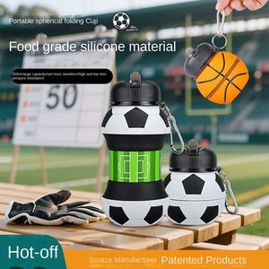 Gourde pliable en silicone et PP pour sports de plein air, design créatif, portable, anti-fuite, pour étudiants et enfants - Product Image 2