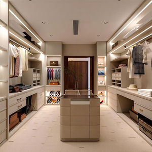 Dernier Design Moderne de Penderie en Bois, Dressing Blanc, Armoire de Rangement, Dressing Walk-in - Product Image 3