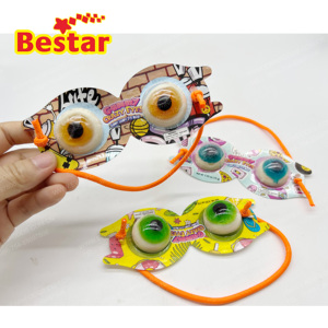 Glass Shape Eyeball <strong>Gummy</strong> Candy Blinder <strong>Crazy</strong> Half Eye Halloween Candy Funny Interesting New Eyeball Candy Confectionery - Product Image 1