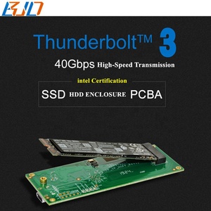 40Gbps Thunderbolt 3 tip-<span class=keywords><strong>c</strong></span> NGFF m-key PCIE X4 X4 <span class=keywords><strong>SSD</strong></span> kasa muhafazası + Thunderbolt3 veri kablosu - Product Image 3