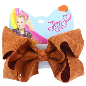 Jojo Siwa с полосатой трикотажной тканью 8-дюймовая заколка для волос с бантом для волос для детей