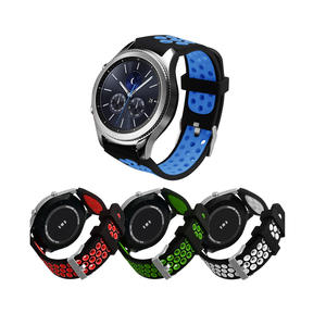 Bracelet pour Samsung Gear S3 Frontier/<span class=keywords><strong>Classic</strong></span> <span class=keywords><strong>Galaxy</strong></span> <span class=keywords><strong>Watch</strong></span> <span class=keywords><strong>3</strong></span> <span class=keywords><strong>45mm</strong></span> 22mm Bracelet en silicone pour Samsung <span class=keywords><strong>Galaxy</strong></span> <span class=keywords><strong>Watch</strong></span> 46mm Strap - Product Image 1