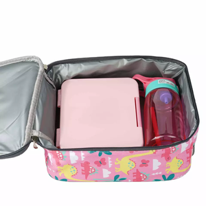 Sac à déjeuner pour enfants en polyester avec <span class=keywords><strong>doublure</strong></span> <span class=keywords><strong>thermique</strong></span> pour garder les aliments au frais, offre promotionnelle - Product Image 4