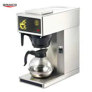 Mesin pembuat kopi otomatis, peralatan dapur profesional komersial baja tahan karat