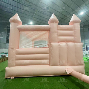 บ้านลมเป่าลมพีวีซีสำหรับงานแต่งงานกลางแจ้ง สนามเด็กเล่น ปราสาทสีขาว สำหรับเด็กเล่น ทำจากผ้าอ๊อกซ์ฟอร์ด - Product Image 4