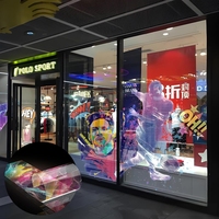 Film LED transparent à 90 %, écran LED sans grille, film d'affichage LED 240x1000mm pour vitrine de magasin