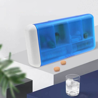 Boîte de rangement transparente en plastique portable et étanche, organiseur de médicaments quotidien pour 7 jours, boîte à pilules