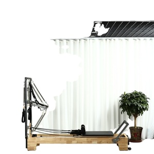 เครื่องออกกำลังกายพิลาทิสแบบโอ๊คพิลาทิส รีฟอร์เมอร์ พร้อมฮาล์ฟทาวเวอร์ สำหรับใช้ในสตูดิโอ ยิม ฟิตเนส และฝึกซ้อมที่บ้าน - Product Image 4