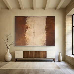 Bán buôn handmade trừu tượng tùy chỉnh sơn dầu wabi Sabi vải hình ảnh cho trang trí nội thất khách sạn tác phẩm nghệ thuật hiện đại tường nghệ thuật - Product Image 2