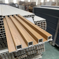 Panneau de plafond en plastique pour décoration intérieure Panneau mural intérieur WPC 3D Fulted