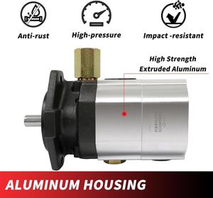 Bomba hidráulica para rajadora de leña, 22 GPM, bomba de engranajes de 2 etapas HI/LO con 3000 PSI, 3600 RPM, de aluminio para rajadoras de leña - Product Image 4