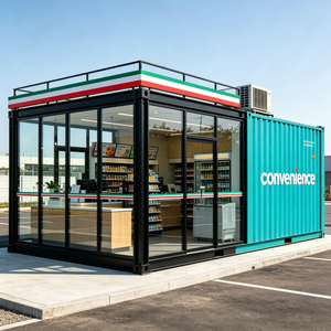 Contenedor Comercial Móvil de 20 pies/40 pies, Casa y Tienda, Hecho de Acero y Panel Sándwich - Product Image 1