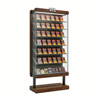 Vitrine de présentation de cartes à collectionner simple face TGC avec éclairage LED, personnalisable en usine, pour cartes de sport et de baseball classées, en acrylique