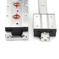 Rail de guidage linéaire à double axe intégré SGR10 SGR15 SGR20 SGR25N avec glissière à rouleaux externe silencieuse en aluminium