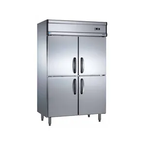 Kitchen refrigerator Made in China best sale open door stainless steel saladette refrigerated counter
