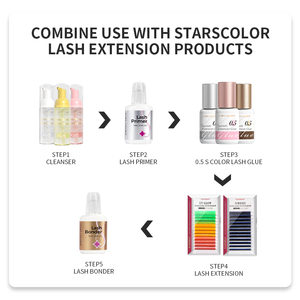 STARSCOLORS Vente en gros Colle à <span class=keywords><strong>cils</strong></span> colorée à séchage rapide 0,5s, Colle pour extensions de <span class=keywords><strong>cils</strong></span>, Adhésif pour <span class=keywords><strong>cils</strong></span> - Product Image 5