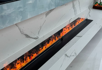Hochwertiger Elektrischer Wandkamin mit TV-Ständer 3D Smart Wasserdampf-Kamin für Wohnzimmer Hotel