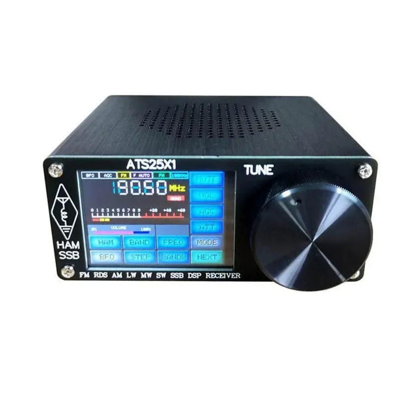 ATS25X1 Si4732 ditingkatkan, penerima Radio Multi Band dengan layar sentuh 2.4 inci FM LW MW SSB dengan antena