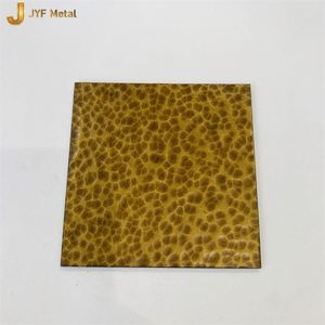 Placa de Acero Inoxidable 304 Martillada, Metal Decorativo con Acabado de Latón Antiguo, con Servicios de Doblado y Corte - Product Image 1