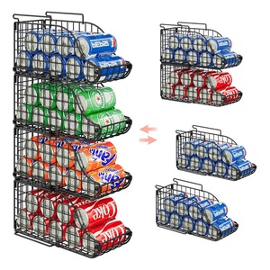 Estantes de Almacenamiento Modernos de Hierro para Refrigerador de Cocina, de un Solo Nivel, Desmontables y Ensamblables, para Cerveza, Bebidas y Latas, Venta al Por Mayor - Product Image 1