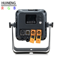 Projecteur LED RGB sans fil à piles 16x3W pour extérieur avec télécommande IR et contrôle via application Bluetooth