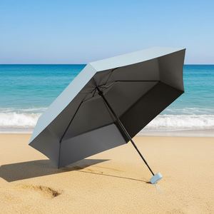 Promotional Logo Printed Wholesale Good Price <b>Mini</b> Uv Windproof 3 Folding Auto Foldable Umbrella for Children With Logo - Product Image 1