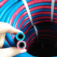 Tuyau de soudage double ligne en caoutchouc pour oxygène et acétylène haute pression 20 bars ISO 3821 pour la découpe industrielle au gaz