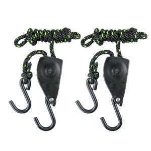 1/2 pollici 500lbs Heavy Duty metallo puleggia regolabile corda cricchetto luce gruccia tenda tenda cricchetto corda tenditore con gancio S - Product Image 1