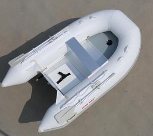 Qingdao Haohai Hovercraft canoë Barche Gonflable Ponton pédale patrouille bateau Gonflable pour l'eau - Product Image 5
