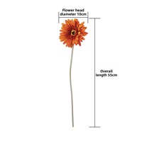 Penjualan Bunga Buatan: Bunga Matahari, Gerbera, Aster, Marigold Afrika, Cetakan Injeksi Embos; Dekorasi Rumah Gaya Instagram