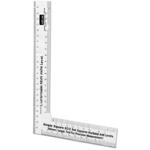 Ttake Simple <b>Square</b> ECO Set <b>Squares</b> Rulers And Levels 200mm Metal L Shape <b>Tool</b> For Precision Measurement - Product Image 2