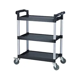 3-shelves Rolling Utility Cart Food Service Cart