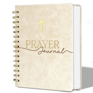 A5 Hardcover Thread Sewing Leather 128 Sheets Customizable Daily Prayer & Gratitude Journaling Notebook Christian <b>Gift</b> - Product Image 2