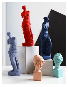 Ustom-estatua artística de resina de polystone, escultura artística moderna griega de color mate de <span class=keywords><strong>Venus</strong></span> y David - Product Image 3